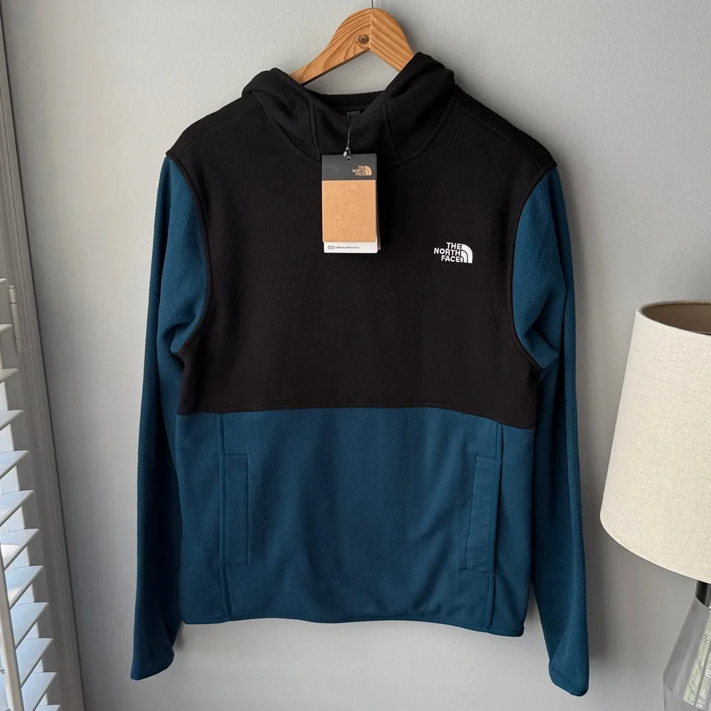 ⭐️ NWT The North Face‎ Glacier Fleece Pullover Jacket in Midnight Petrol